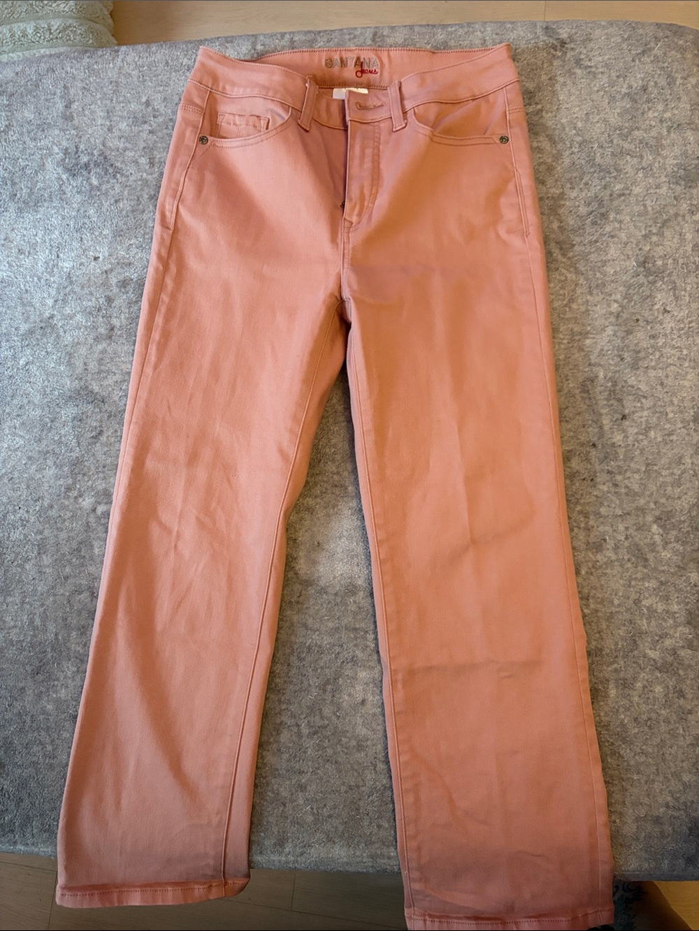 Women's Boot Cut Jeans in Coral Pink by Santana Canada